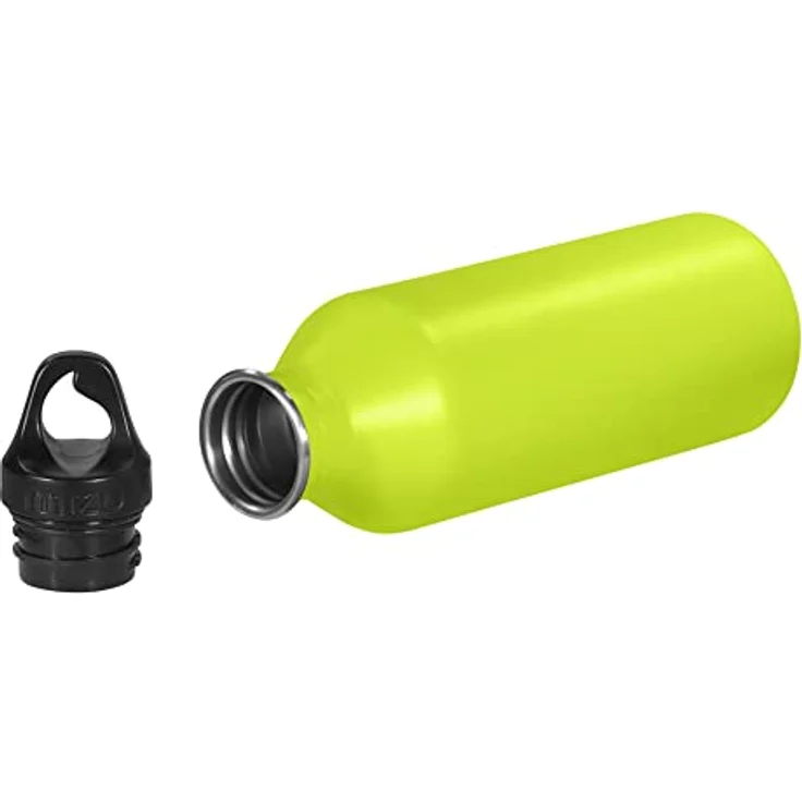 coocazoo Edelstahl-Trinkflasche, Lime, Drehverschluss, aus Edelstahl, ohne Weichmacher, geschmacksneutral, für Schule & Freizeit, für kohlensäurehaltige Getränke geeignet, recyclebar, 0,75L – Bild 2