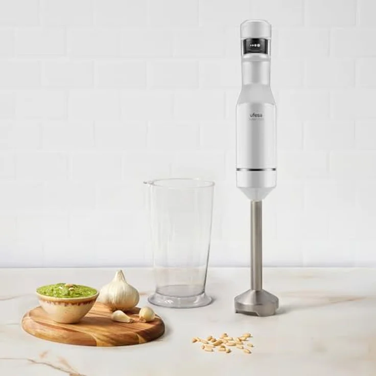 Ufesa Stabmixer Stellar TouchSpeed 1500W, Digitalanzeige, Variable Touch-Geschwindigkeit, 4 Hochleistungs-Klingen, Ergonomisches Spritzfreies Design, BPA-frei Messbecher Inklusive – Bild 5