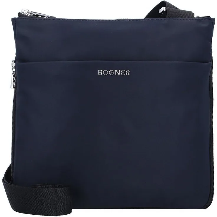 "BOGNER Umhängetasche Klosters, Nylon - Praktische Umhängetasche mit geräumigem Hauptfach, schwarz"