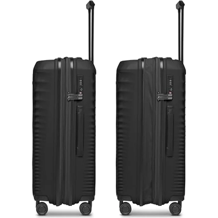 Farmhood Eco Edition Mittelgroßer Hartschalen Koffer nachhaltig | Trolley 44 x 26 x 67 cm mit Dehnfalte von 72 auf 80 Liter erweiterbar | Ultra-leicht nur 3,54 Kg - Preisvergleich – Bild 2
