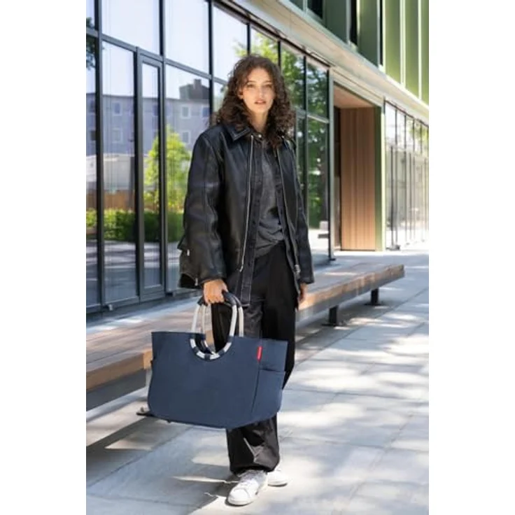 reisenthel Loopshopper L, Shopper Tasche 46 cm, grau, 100% PET, 46 x 25 x 34.5 cm – Bild 7