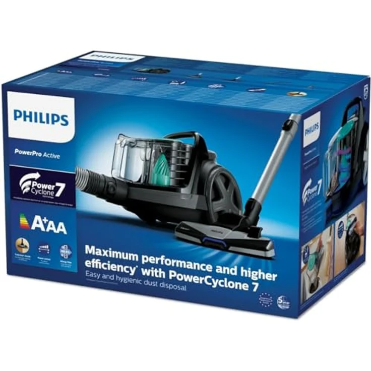 Philips FC9550/09, Bodenstaubsauger mit 900 W, mehrfarbig, 30 x 49 x 36 cm – Bild 2