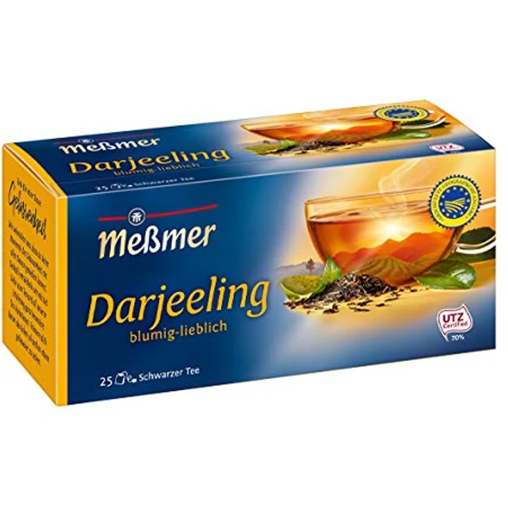 Meßmer Schwarzer Tee Darjeeling im Beutel fein lieblich 43g – Bild 2