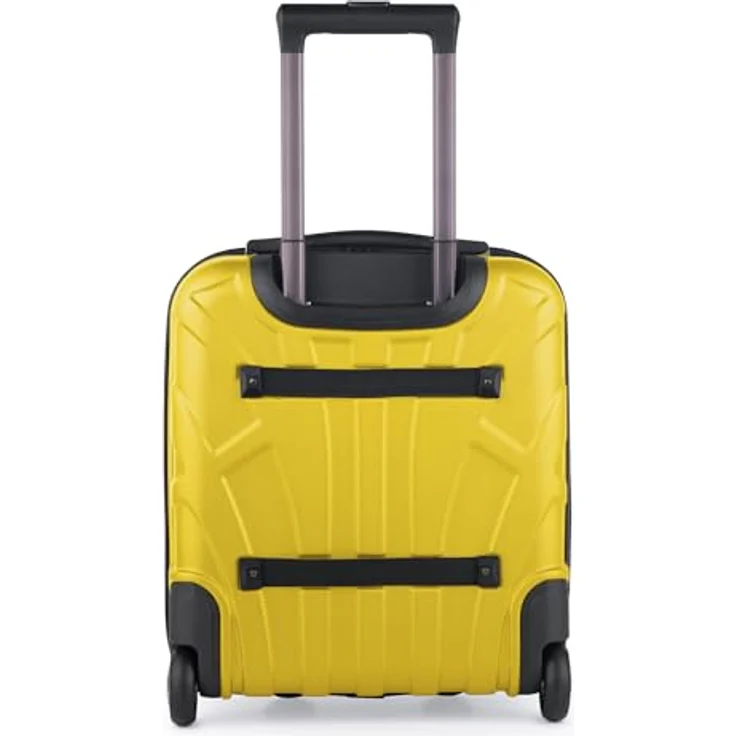 suitline Underseat Kabinentrolley 45x36x20 cm, Hartschalen Bordcase ABS, leicht 30 L, 2 Rollen, Teleskopgriff, für easyJet und Kurzreisen, Gelb – Bild 5