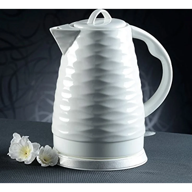 Rosenstein & Söhne Wasserkocher WSK 270.rtr, 1500W, 1,7L, Keramik, Porzellan, Kunststoff, weiß – Bild 6