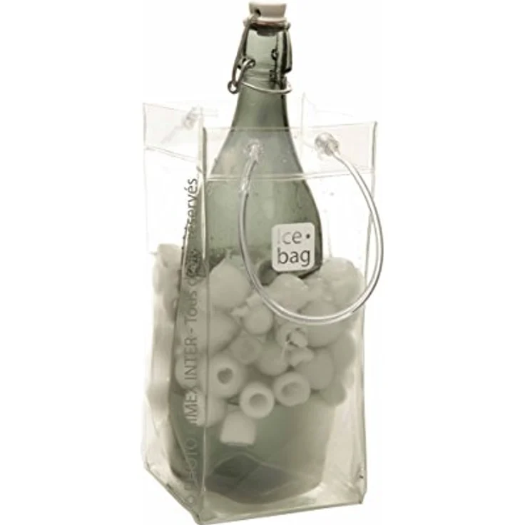 Gimex 17407Ice Bag Basic Flaschenkühler 1klar, 11 x 11 x 26.5 – Bild 2