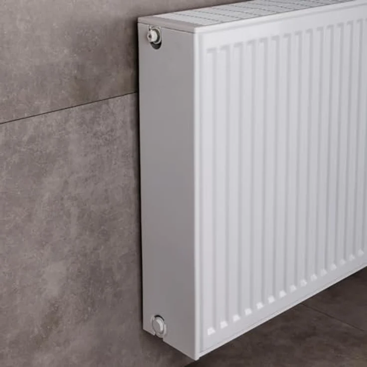 Belrad Typ 33 Universalheizkörper Ventilheizkörper 8 Anschlüsse 700 x 900 (HxB)-2442w, Mittelanschluss, RAL9016 (reinweiß) – Bild 5