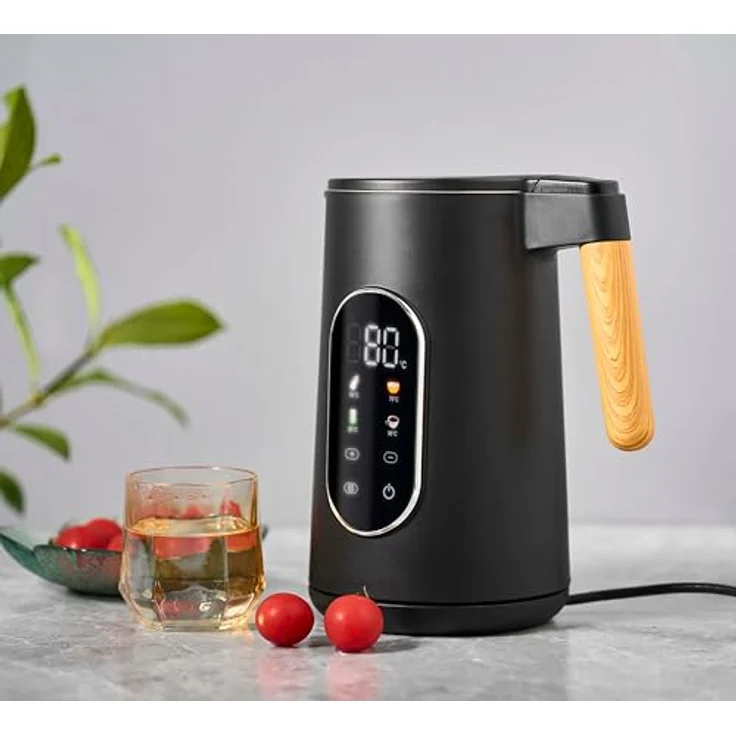 LMG Germany LMG-HHB8723DR Wasserkocher, 2200 Watt, 1,7 Liter, Digitaldisplay, Temperaturwahl 40–100 °C, Warmhaltefunktion, Cool-Touch-Gehäuse, Edelstahl innen – Bild 4