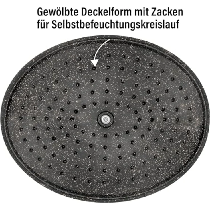STONELINE Bräter, Aluguss-Bräter in Roségold mit Aroma-Regen und Antihaftbeschichtung – Bild 7