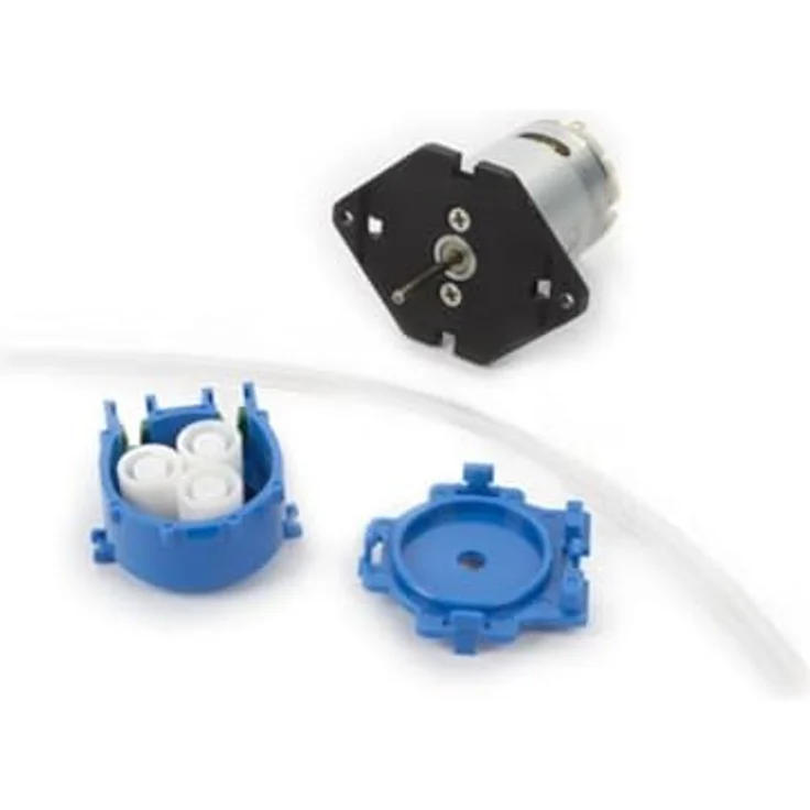 Whadda WHADDA Mini-Schlauchpumpe, 6 V, grau-blau, leise und wartungsfrei für Dosierung und Laboranwendungen – Bild 2
