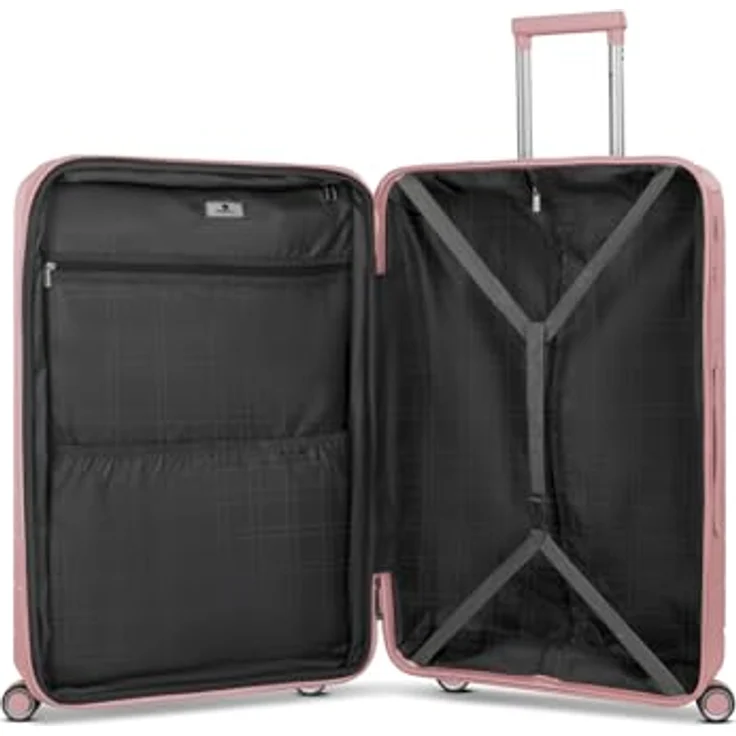 Franky Hartschalen-Trolley London, 4 Rollen, erweiterbar auf 35 cm, mit TSA-Schloss und Wäschefach, Polypropylen – Bild 7