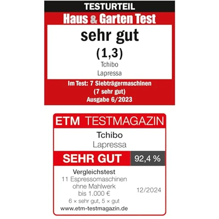 Tchibo Siebträger Espressomaschine „Lapressa“, cremeweiss, Siebträgermaschine, Weiss – Bild 5