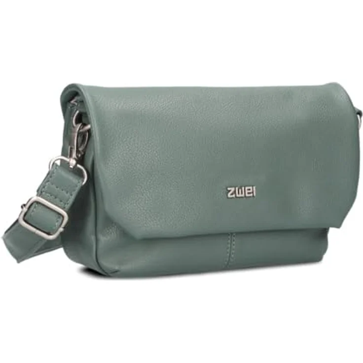 Zwei Bodybag Mademoiselle M40, Handtasche aus Kunstleder, 1 Liter Volumen, Eucalyptus-Grün, leicht und stilvoll – Bild 1