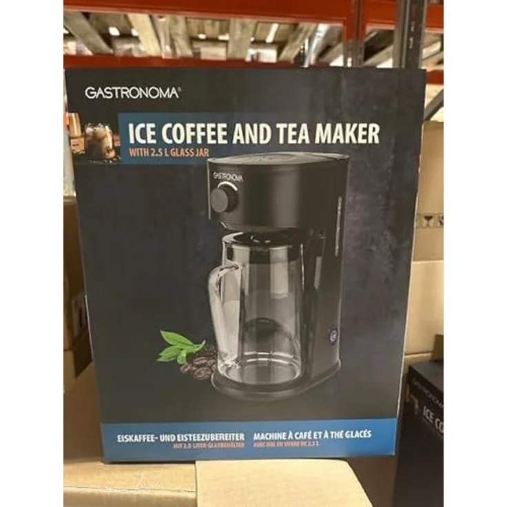 GASTRONOMA Iced Coffee & Tea Maker 2,5L Glaskanne, Korbfilter, einstellbare Brühstärke, Abschaltautomatik – Bild 3