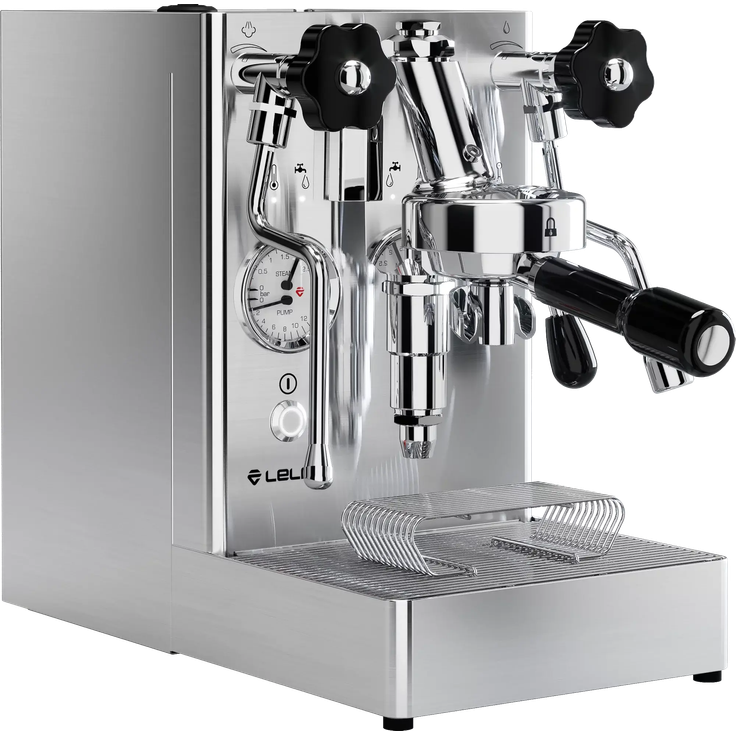 Lelit Mara PL62X Siebträger Espressomaschine, 1,8 l Kupferkessel, Dampfdüse und Heißwasserauslauf, silber
