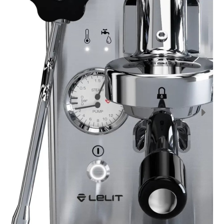 Lelit Mara PL62X Siebträger Espressomaschine, 1,8 l Kupferkessel, Dampfdüse und Heißwasserauslauf, silber – Bild 2