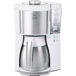 Melitta Look Therm 1025-15, Filterkaffeemaschine mit Thermkanne und Timer-Funktion, AromaSelector, Weiß Filter-Kaffeemaschine, Edelstahl, 1.2 liters