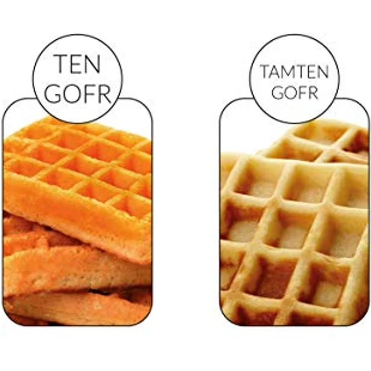 MPM MGO-20M Professionelles Waffeleisen für 2 Dicke belgische Waffeln, antihaftbeschichtete Platten, automatische Temperaturregelung, Edelstahlgehäuse, 1000W, 1000, Black-Silver – Bild 6