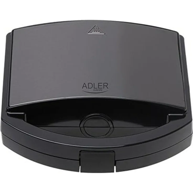 Adler Sandwichmaker AD 3069, Antihaftbeschichtung, Sandwichtoaster, schwarz