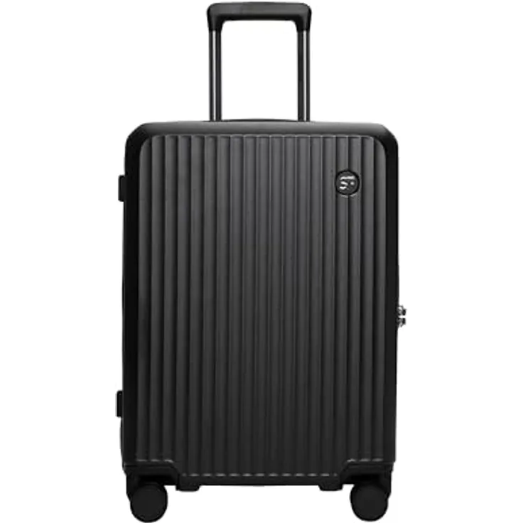 SURI FREY Trolley SFY FreyWay Paris, Handgepäck Koffer aus robustem Polycarbonat, 36 Liter, TSA Zahlenschloss, schwarz