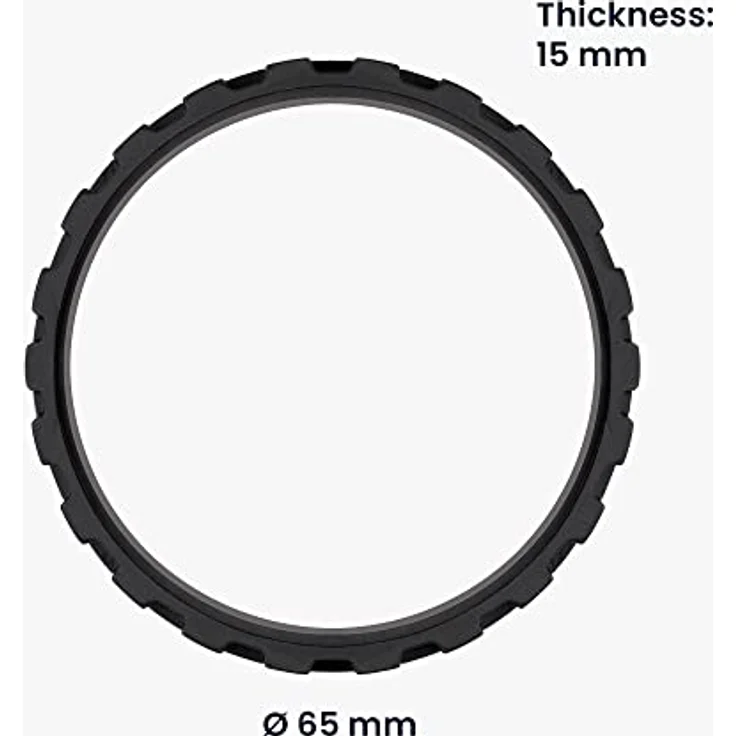 kwmobile 2x Reifen Mantel kompatibel mit iRobot Roomba 500/600 / 700/800 / 900 / i/e/s Serie - Reifen Räder für Saugroboter - Ersatzrad rutschfest – Bild 4