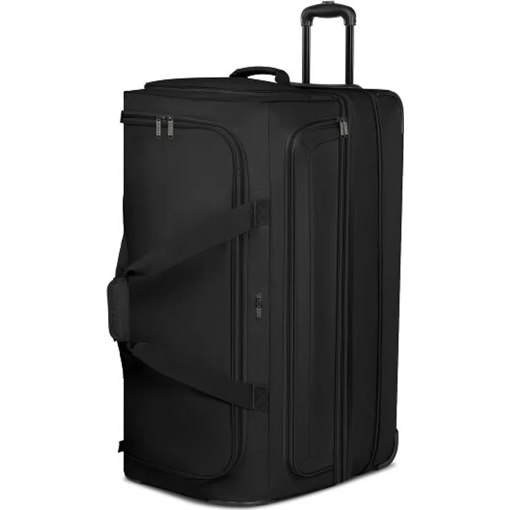 Redolz Duffle Essentials 2-Rollen Reisetasche 80 cm  XL mit Dehnfalte Sondergröße black – Bild 1