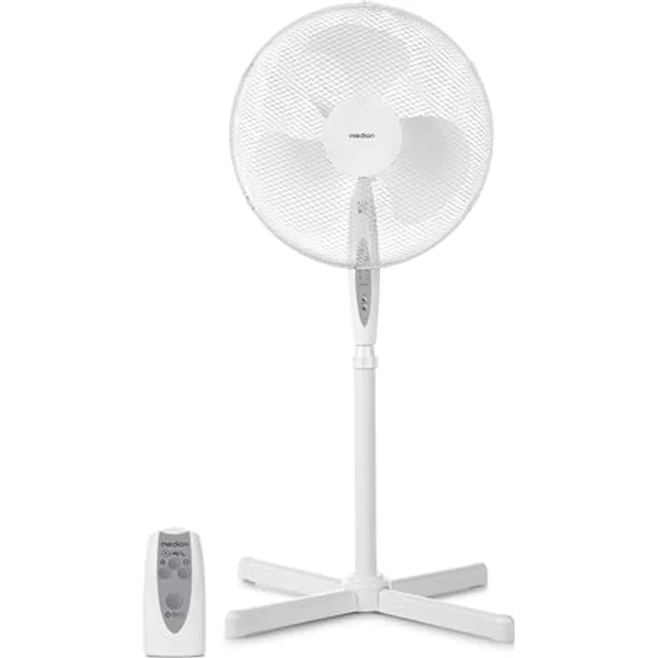 Medion Standventilator (MD18795) mit Fernbedienung 103-123cm Höhe 3 Stufen – Bild 2