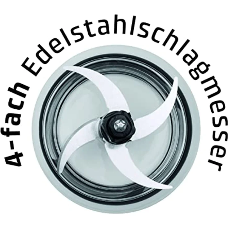 CASO UZ 400 ? Universal- Zerkleinerer, 4 hochwertige Messer aus rostfreiem Edelstahl, robuster Glasbehälter mit 1,2 Liter Kapazität, ideal als Zerkleinerer für Obst, Gemüse, Fisch, Fleisch, Nüsse – Bild 6