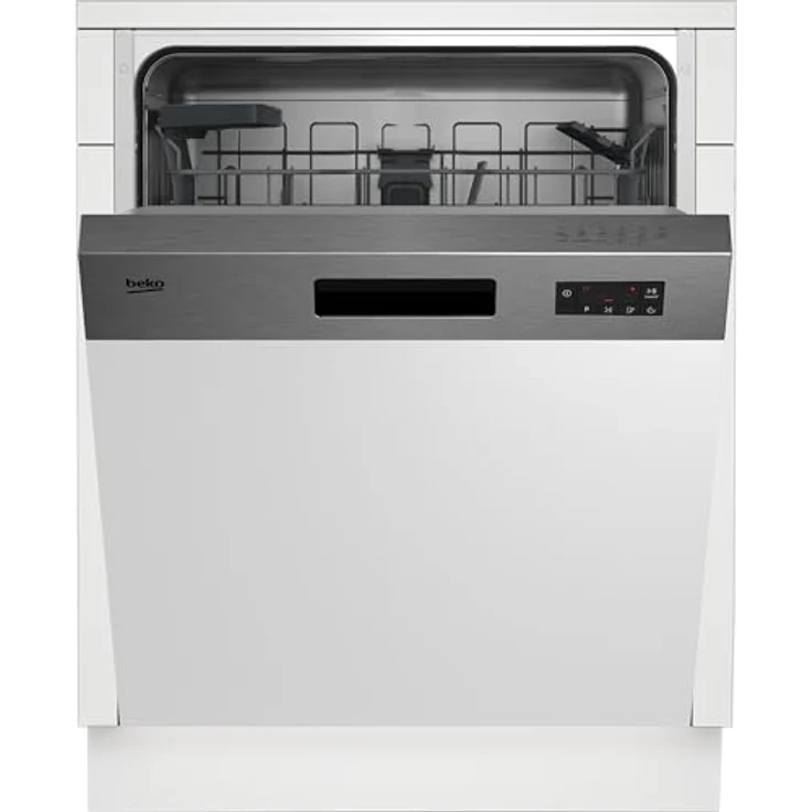 BEKO BDSN16O44W, teilintegrierbarer Geschirrspüler mit 14 Maßgedecken, 44 dB (A), SelfDry-Funktion und höhenverstellbarem Oberkorb – Bild 4