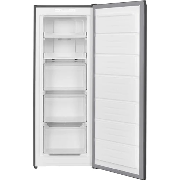 homeX FSN1611E-S Gefrierschrank No Frost, 161L Nutzinhalt, 4-Sterne Gefrierleistung, Super-Frost-Funktion, silber – Bild 14
