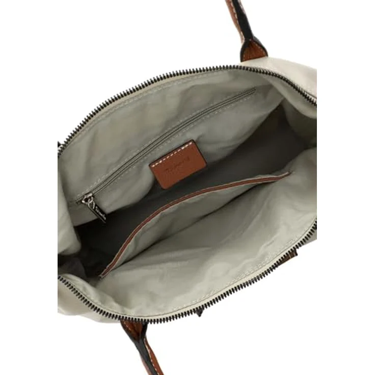 Tamaris Shopper TAS Fabrizia, Damen Einkaufstasche aus Nylon mit Reißverschluss, zweifarbig und längenverstellbarem Umhängeriemen – Bild 4