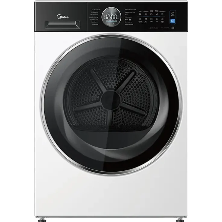 Midea MD210H100WB-B Wärmepumpentrockner 10 kg, Dual Inverter, Sensor-Trocknung, Selbstreinigung, 59 Min-Schnelltrocknung, energieeffizient – Bild 1
