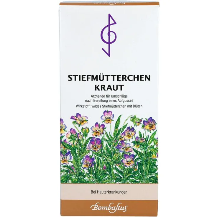 Bombastus-Werke AG STIEFMÜTTERCHENKRAUT Tee 50 g, natürliche Kräutermischung für Entspannung und Wohlbefinden