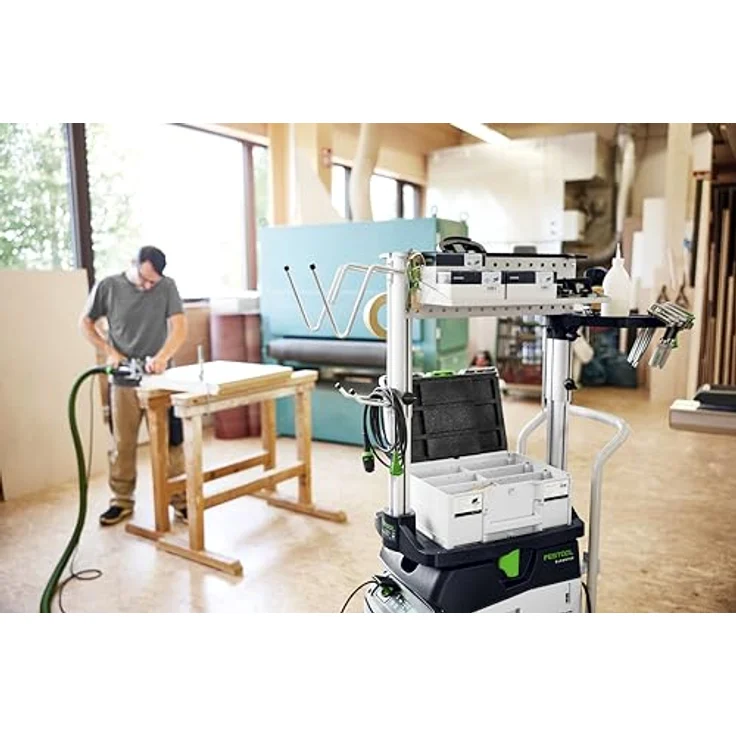 Festool Absaugmobil CLEANTEC CTM 48 Ei AC, Bodenstaubsauger mit automatischer Abreinigung, blau – Bild 5