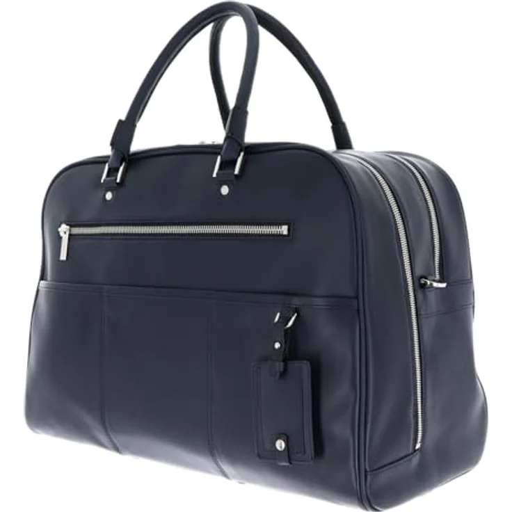 Leonhard Heyden Montreal Weekender Reisetasche, 100% Leder, 52 cm x 24 cm x 36 cm, blau – Bild 2