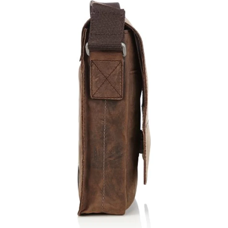 Strellson Richmond, Herren Schultertasche aus Leder mit praktischem Flap-Verschluss, schwarz – Bild 3