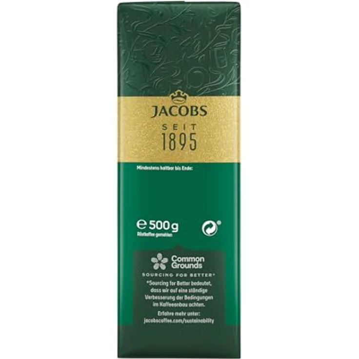 Jacobs Filterkaffee Krönung Klassisch, gemahlener Kaffee, 12er Pack (12 x 500 g) – Bild 8