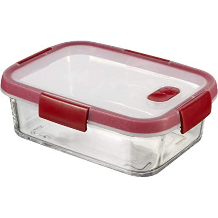 Curver Frischhaltedose 'Smart Cook' 113142, aus Borosilikatglas, mikrowellengeeignet, auslaufsicher, 4 Clip-Verschlüsse – Bild 1