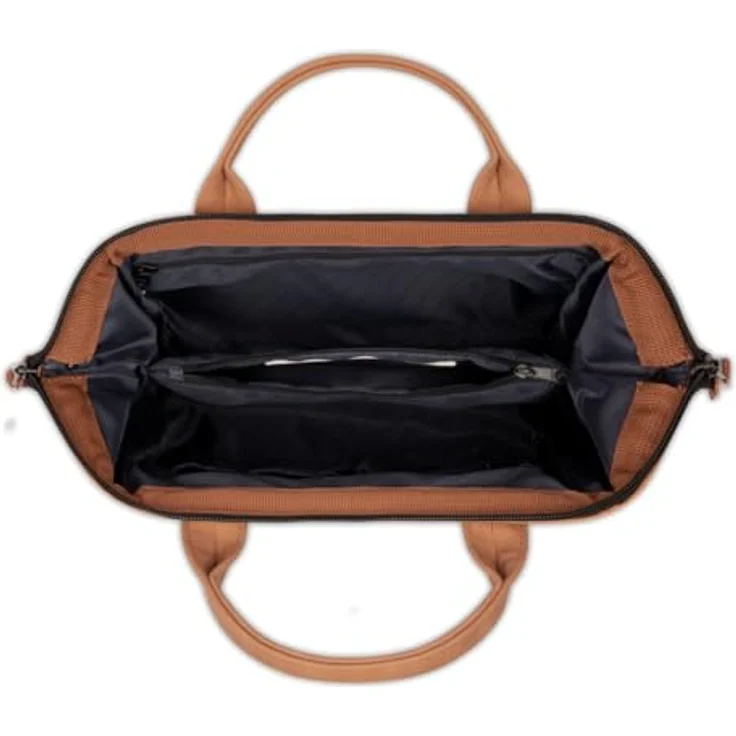 CABAIA Umhängetasche Crossbody M, aus recyceltem Nylon mit auswechselbarer Vortasche und Molle-System, Schwarz – Bild 4