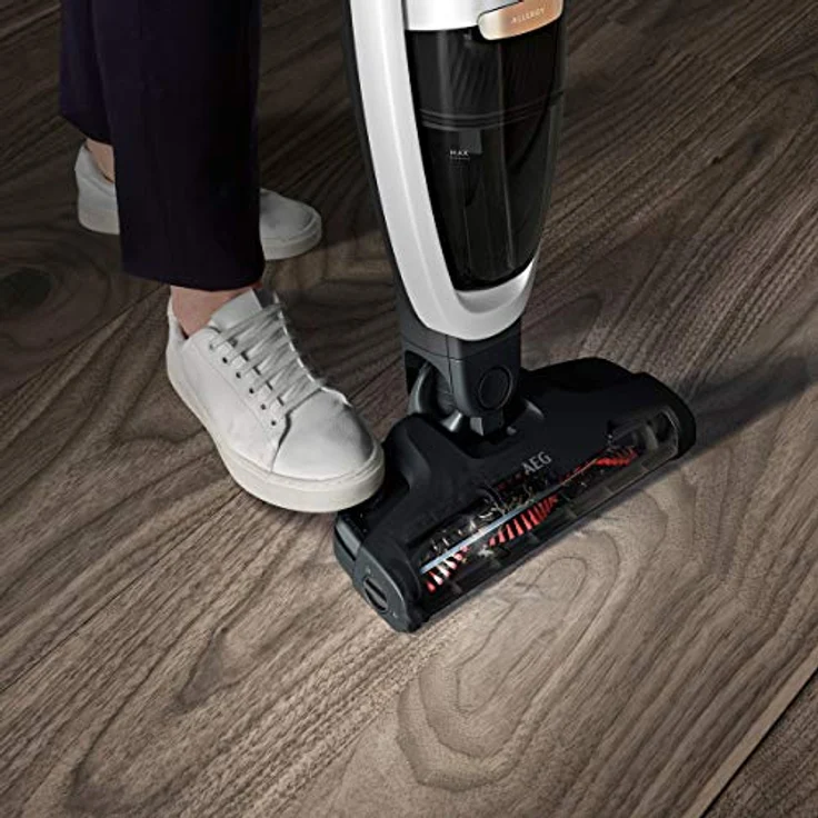 AEG QX7-1ULTAL Handstaubsauger, 50 min Akkubetrieb, Bürstenreinigungsfunktion, Power Softrolle, freistehend, Satin White – Bild 3