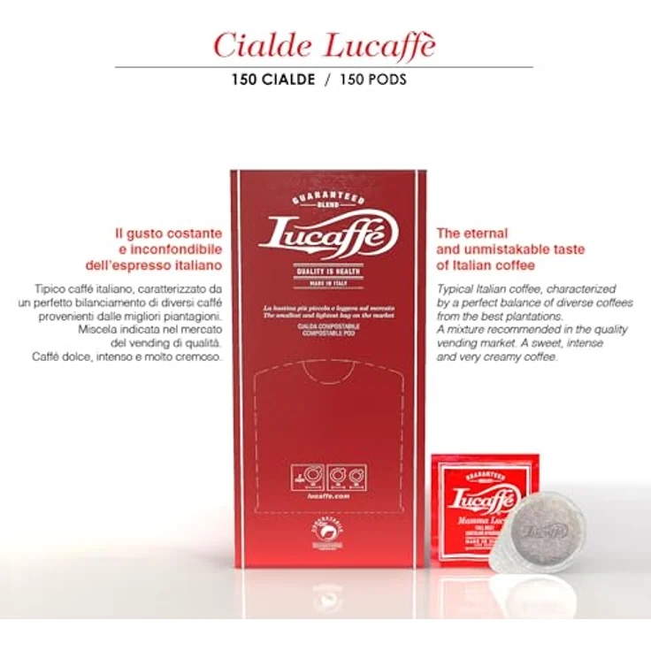 Lucaffé ESE Pads Mamma Lucia - 150 Stück – Bild 7
