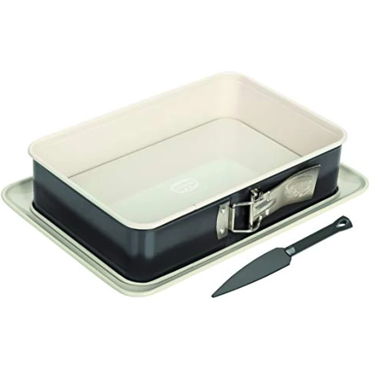 Springform Rechteck Backform Kuchenform 30 cm mit Kuchenlöser 4521 Dr. Oetker – Bild 2