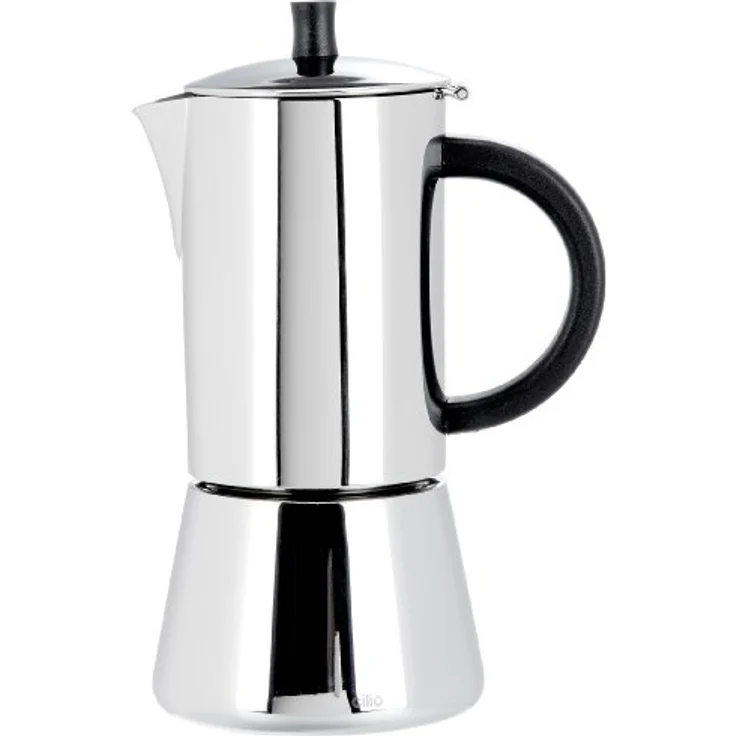 Cilio Espressokocher FIGARO , Edelstahl , Für alle Herdarten geeignet , Ø 9,5 cm , Spülmaschinengeeignet , Mokka Kanne , Espressokocher 6 Tassen , Camping Kaffeekocher – Bild 1