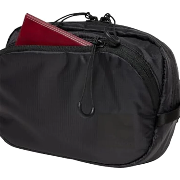 Jack Wolfskin Wandermood Gürteltasche, 20 cm, schwarz, 100% Polyester, kompakt und leicht – Bild 7