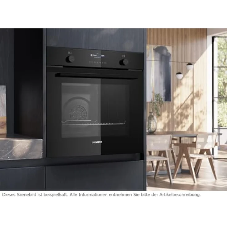 Siemens HB279GBB3, Pyrolyse-Backofen Deep Black Inox mit 14 Funktionen, cookControl40, Air Fry, activeClean, 3D Heißluft – Bild 4