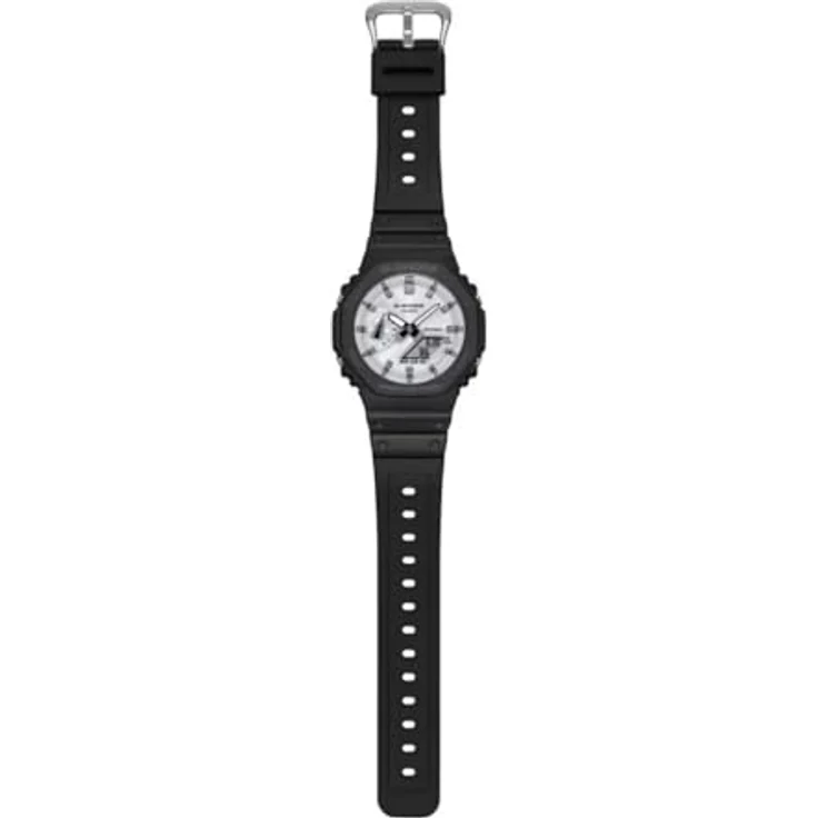 Casio Watch GA-2100WD-1AER Analog-Digital-Uhr in Schwarz und Weiß – Bild 4