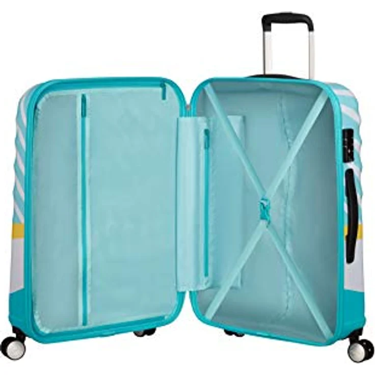 American Tourister, Wavebreaker Disney Koffer, Blau, Weiss, (96 l, L) – Bild 5
