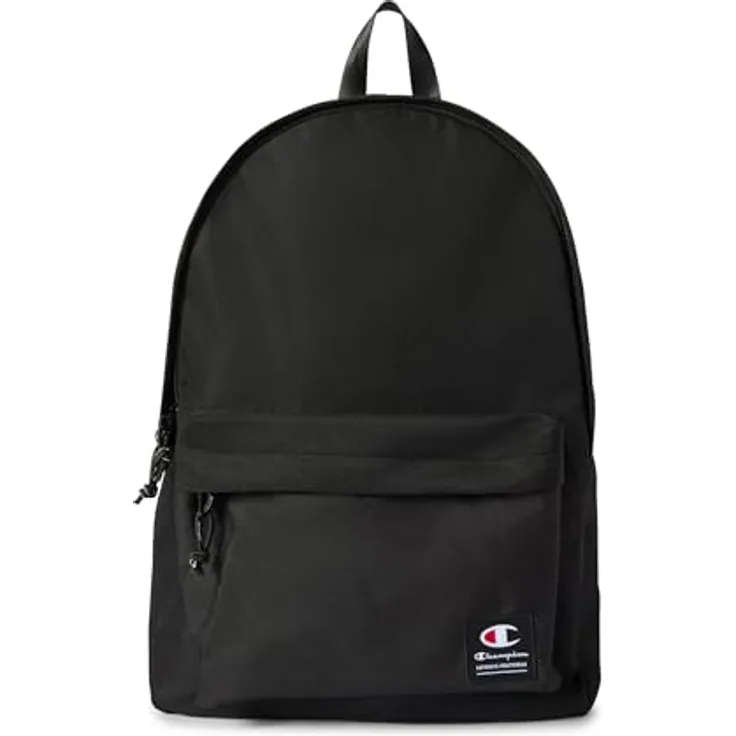 Champion Freizeitrucksack Backpack NBK-NS, wasserabweisender Rucksack mit Jacquard-Logo und 13 Zoll Laptop-Fach, schwarz