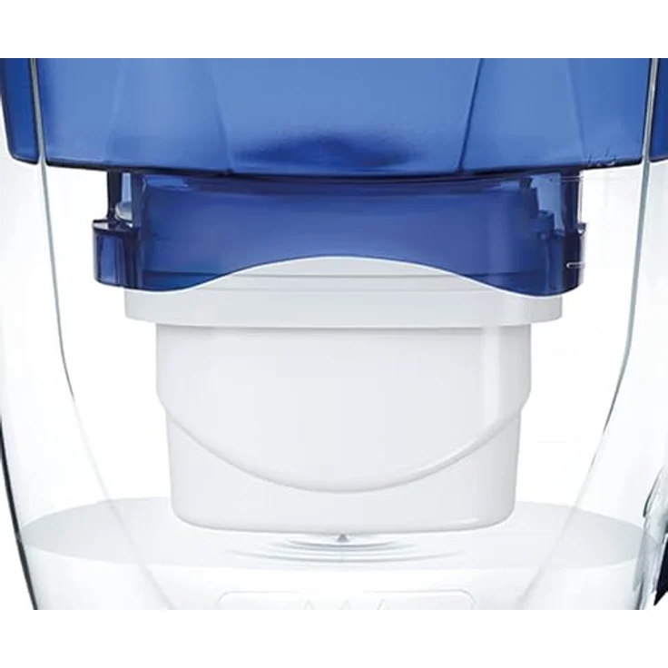 LITTLE BALANCE 8593 Wasserfilterkaraffe Ocean, 2,8 l mit superschnellem Durchfluss, reduziert Mikroplastik, Chlor und Kalk, BPA-freier Kunststoff, blau – Bild 3