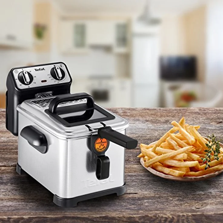 Tefal Filtra Pro FR517170, Kaltzonen-Fritteuse mit 4 l Kapazität, 3000 W und Edelstahl-Gehäuse, schnelles Aufheizen und Antihaftbeschichtung – Bild 3